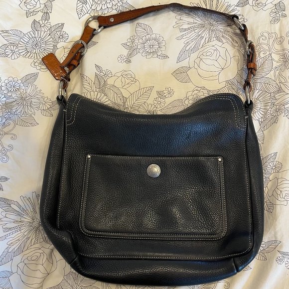 Coach Handbags - Coach Chelsea Black Soft Pebbled Leather Purse with Turn Lock - Model D06S-10132